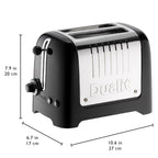 DUALIT - 2 Slice Lite Toaster - Black - 26205 - Kitchenary