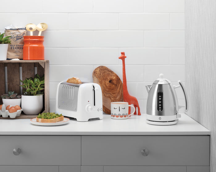 DUALIT - 2 Slice Lite Toaster - Gloss White - 26203 - Kitchenary