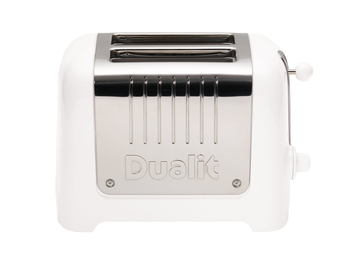 DUALIT - 2 Slice Lite Toaster - Gloss White - 26203 - Kitchenary