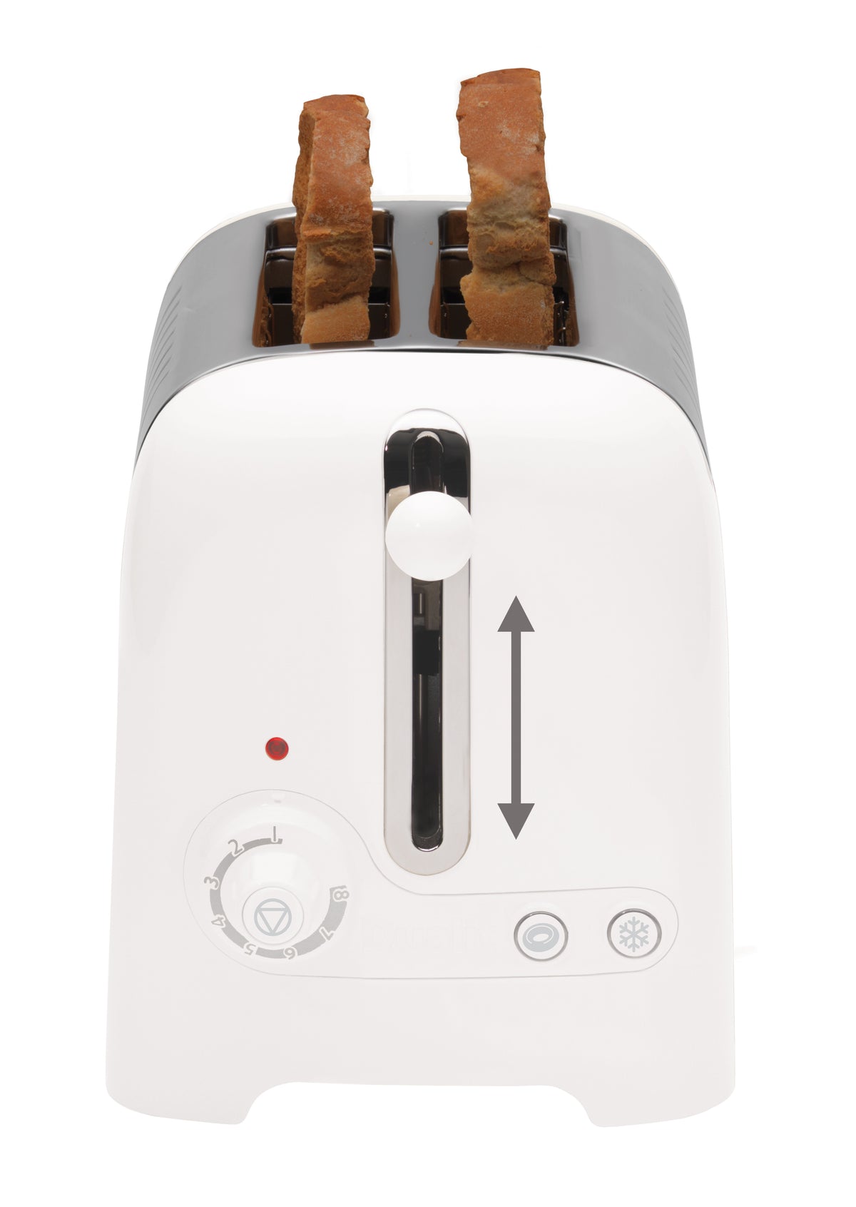 DUALIT - 2 Slice Lite Toaster - Gloss White - 26203 - Kitchenary