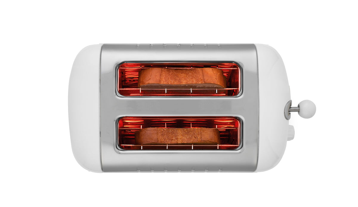 DUALIT - 2 Slice Lite Toaster - Gloss White - 26203 - Kitchenary