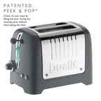 DUALIT - 2 Slice Lite Toaster - Grey - 26204 - Kitchenary