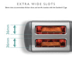 DUALIT - 2 Slice Lite Toaster - Grey - 26204 - Kitchenary