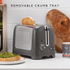 DUALIT - 2 Slice Lite Toaster - Grey - 26204 - Kitchenary