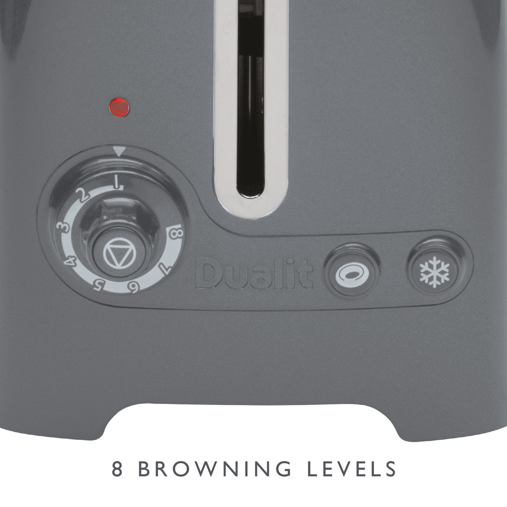 DUALIT - 2 Slice Lite Toaster - Grey - 26204 - Kitchenary
