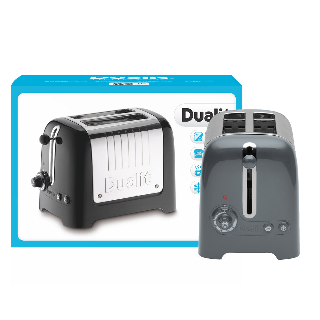 DUALIT - 2 Slice Lite Toaster - Grey - 26204 - Kitchenary
