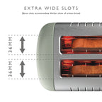 DUALIT - 2 Slice Lite Toaster - Sage - 26216 - Kitchenary