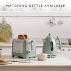 DUALIT - 2 Slice Lite Toaster - Sage - 26216 - Kitchenary