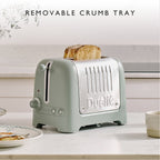 DUALIT - 2 Slice Lite Toaster - Sage - 26216 - Kitchenary