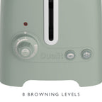 DUALIT - 2 Slice Lite Toaster - Sage - 26216 - Kitchenary