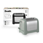 DUALIT - 2 Slice Lite Toaster - Sage - 26216 - Kitchenary