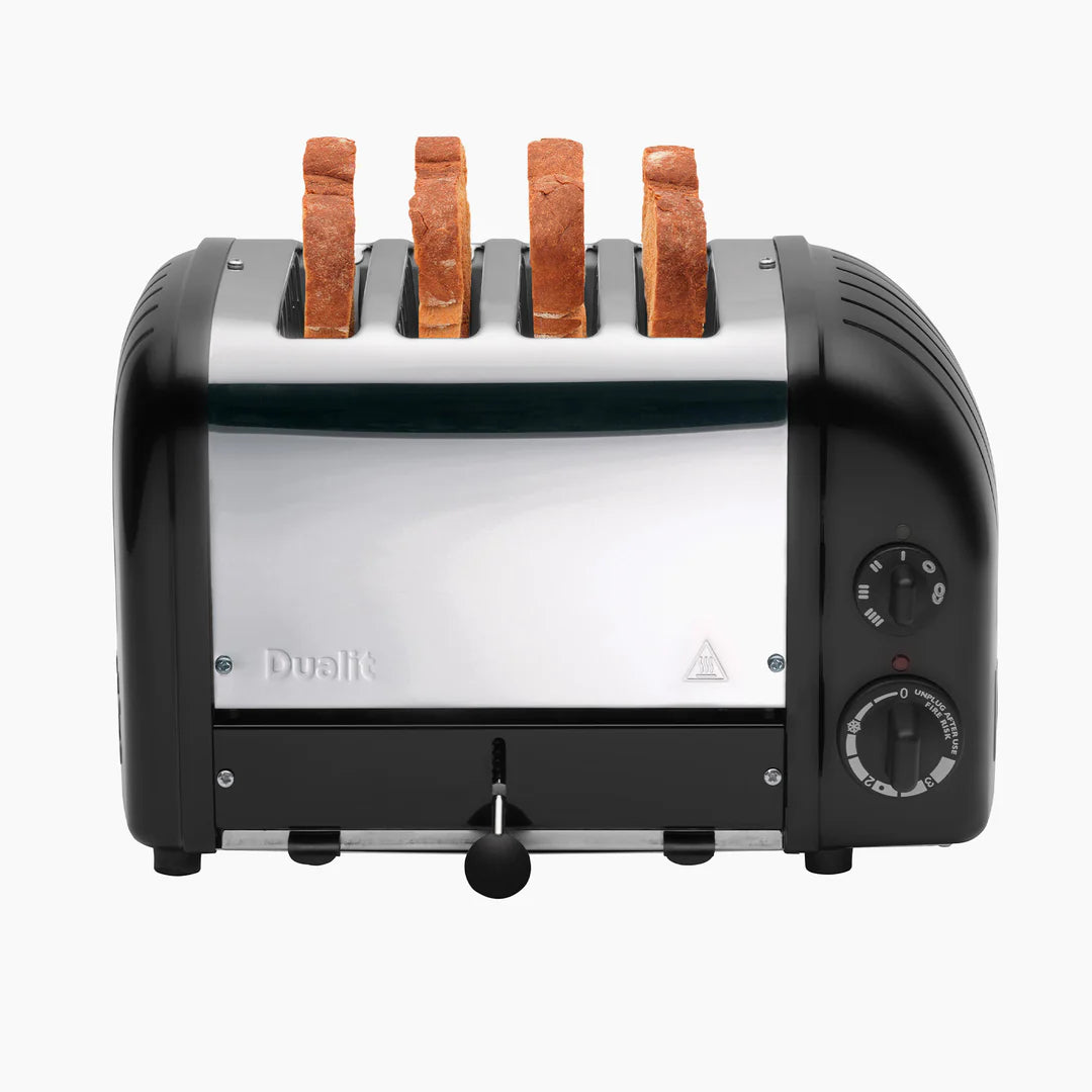 DUALIT - 4 Slice Classic Toaster - Matt Black - 47185 - Kitchenary