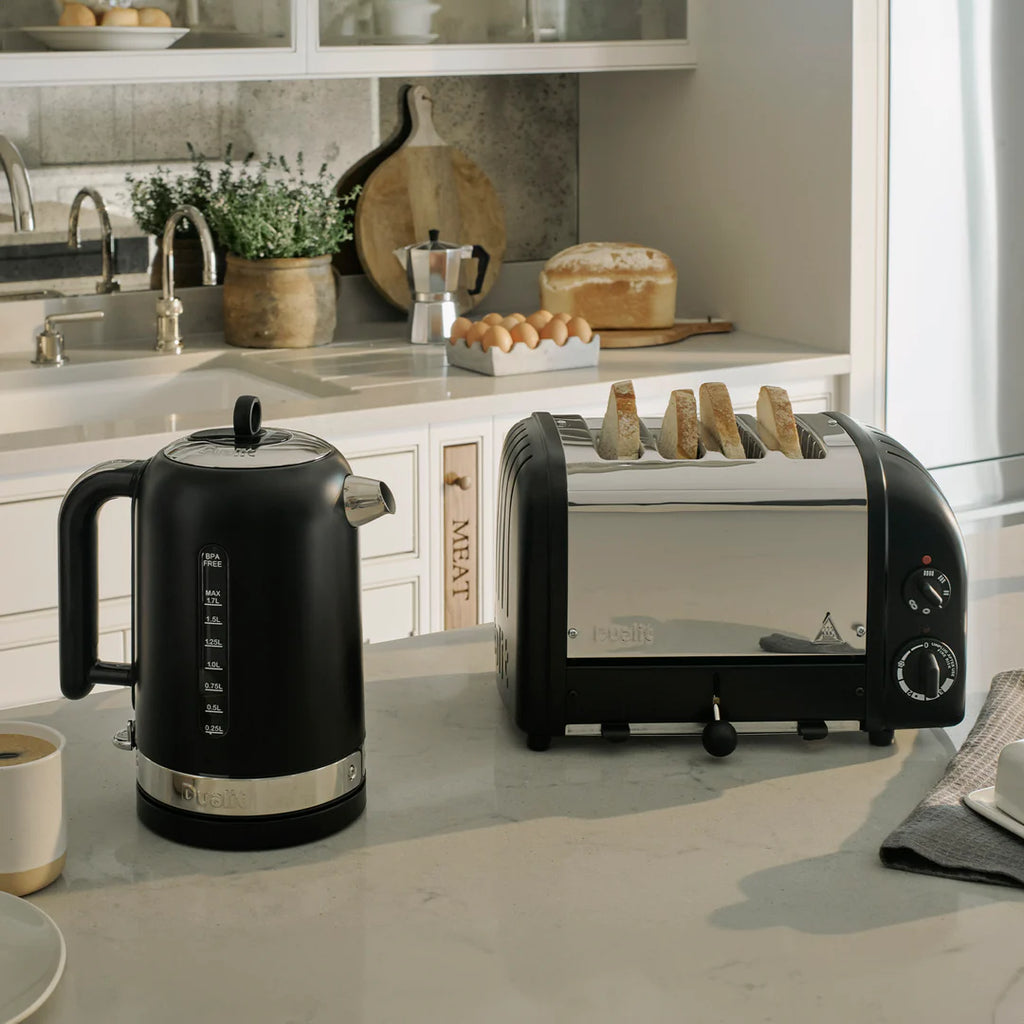 DUALIT - 4 Slice Classic Toaster - Matt Black - 47185 - Kitchenary