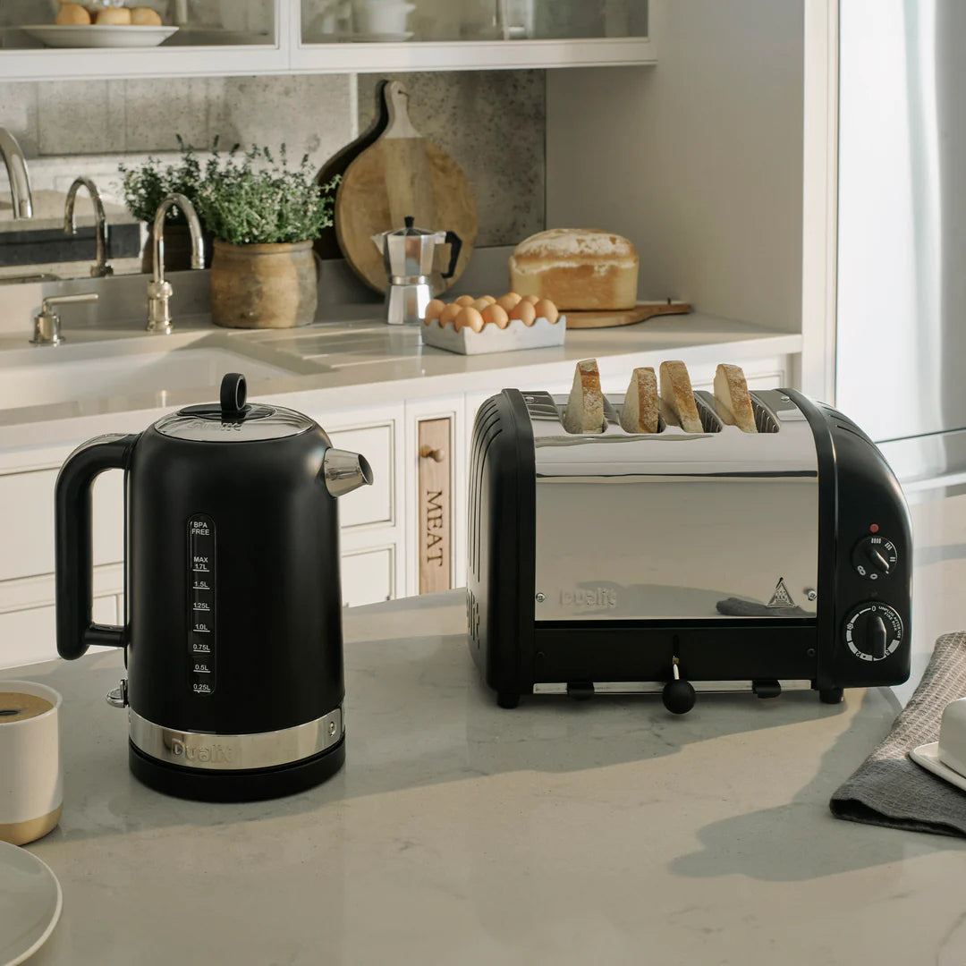 DUALIT - 4 Slice Classic Toaster - Matt Black - 47185 - Kitchenary