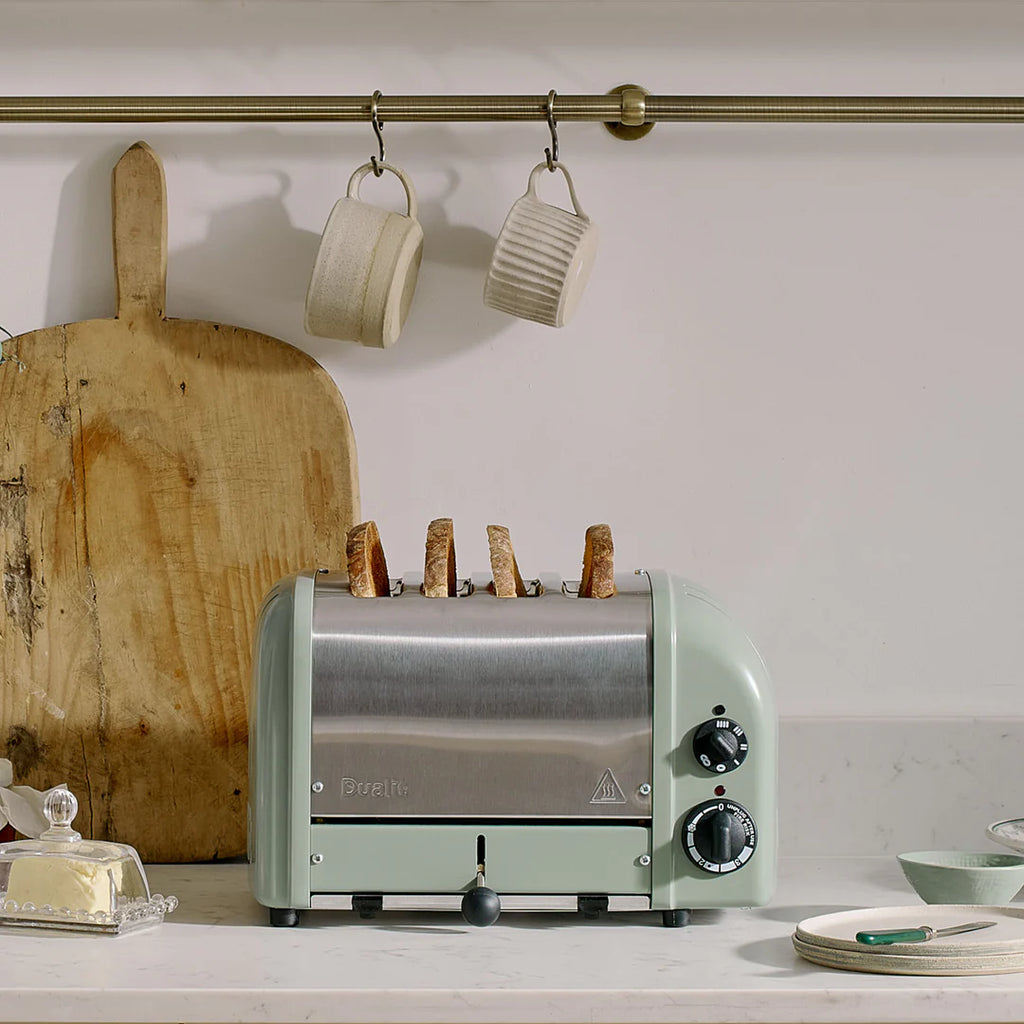 DUALIT - 4 Slice Classic Toaster - Matt Sage Green - 40578 - Kitchenary