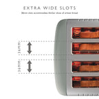DUALIT - 4 Slice Lite Toaster - Sage - 46220 - Kitchenary