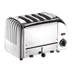 DUALIT - 4 Slice Vario Toaster - Polished Stainless Steel - 40352 - Kitchenary