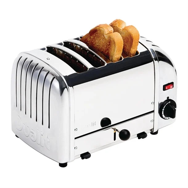 DUALIT - 4 Slice Vario Toaster - Polished Stainless Steel - 40352 - Kitchenary
