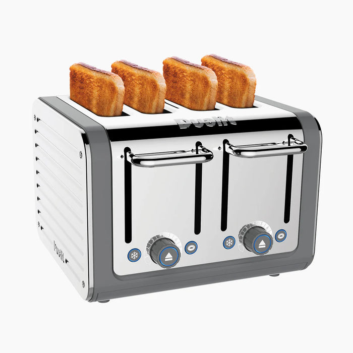 DUALIT - 4 Slot Architect Toaster - Grey - 46526 - Kitchenary