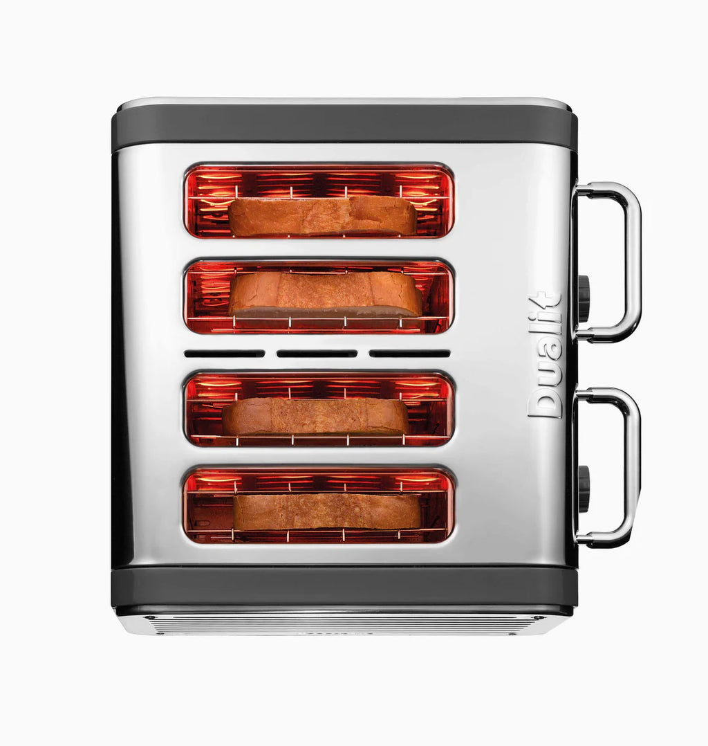 DUALIT - 4 Slot Architect Toaster - Grey - 46526 - Kitchenary