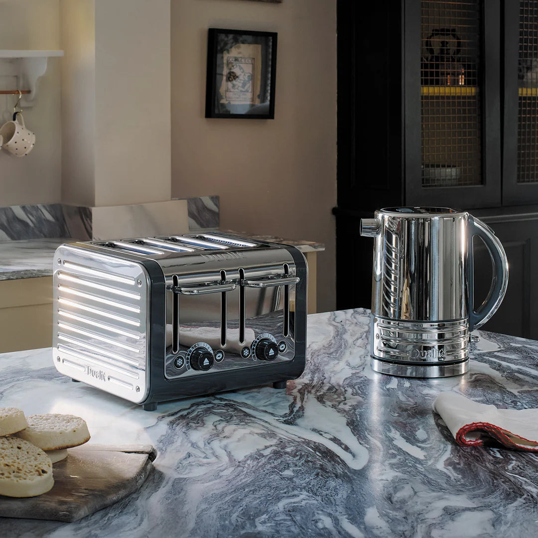 DUALIT - 4 Slot Architect Toaster - Grey - 46526 - Kitchenary
