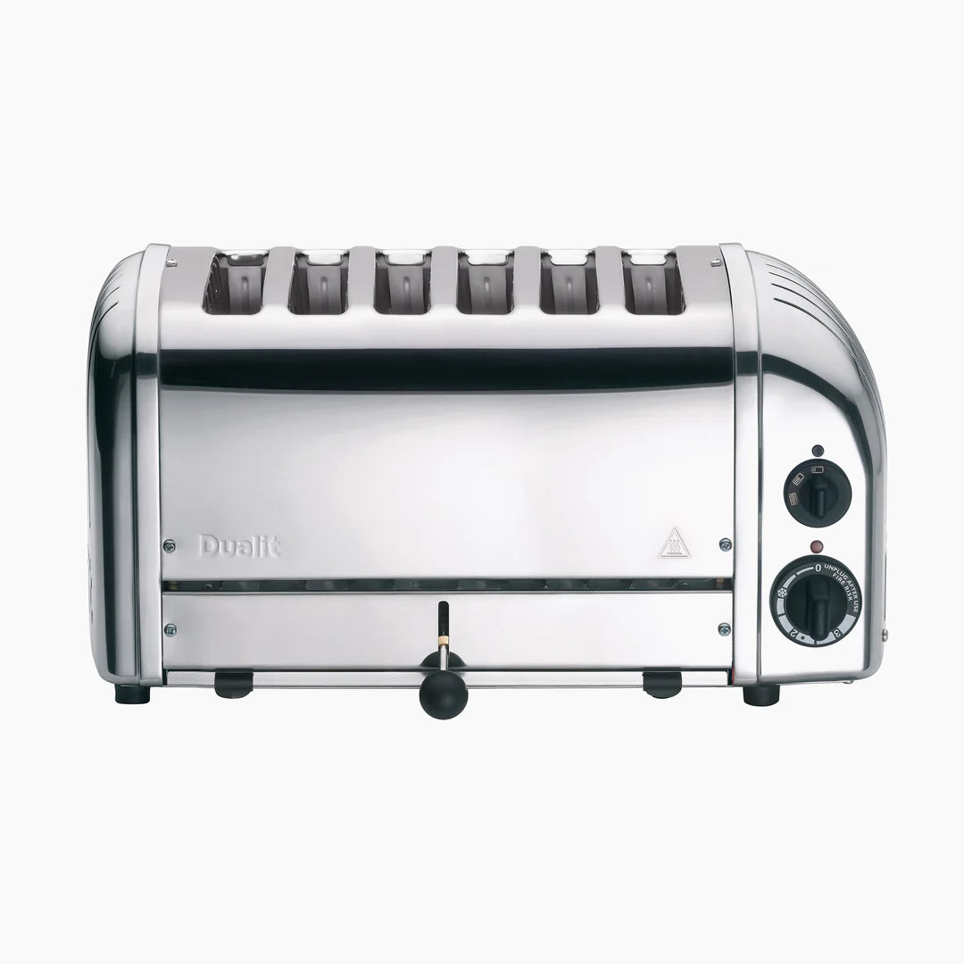 DUALIT - 6 Slice Vario Toaster - Polished Stainless Steel - 60144 - Kitchenary