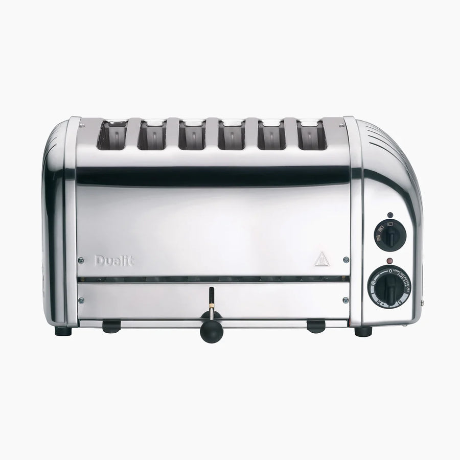 DUALIT - 6 Slice Vario Toaster - Polished Stainless Steel - 60144 - Kitchenary