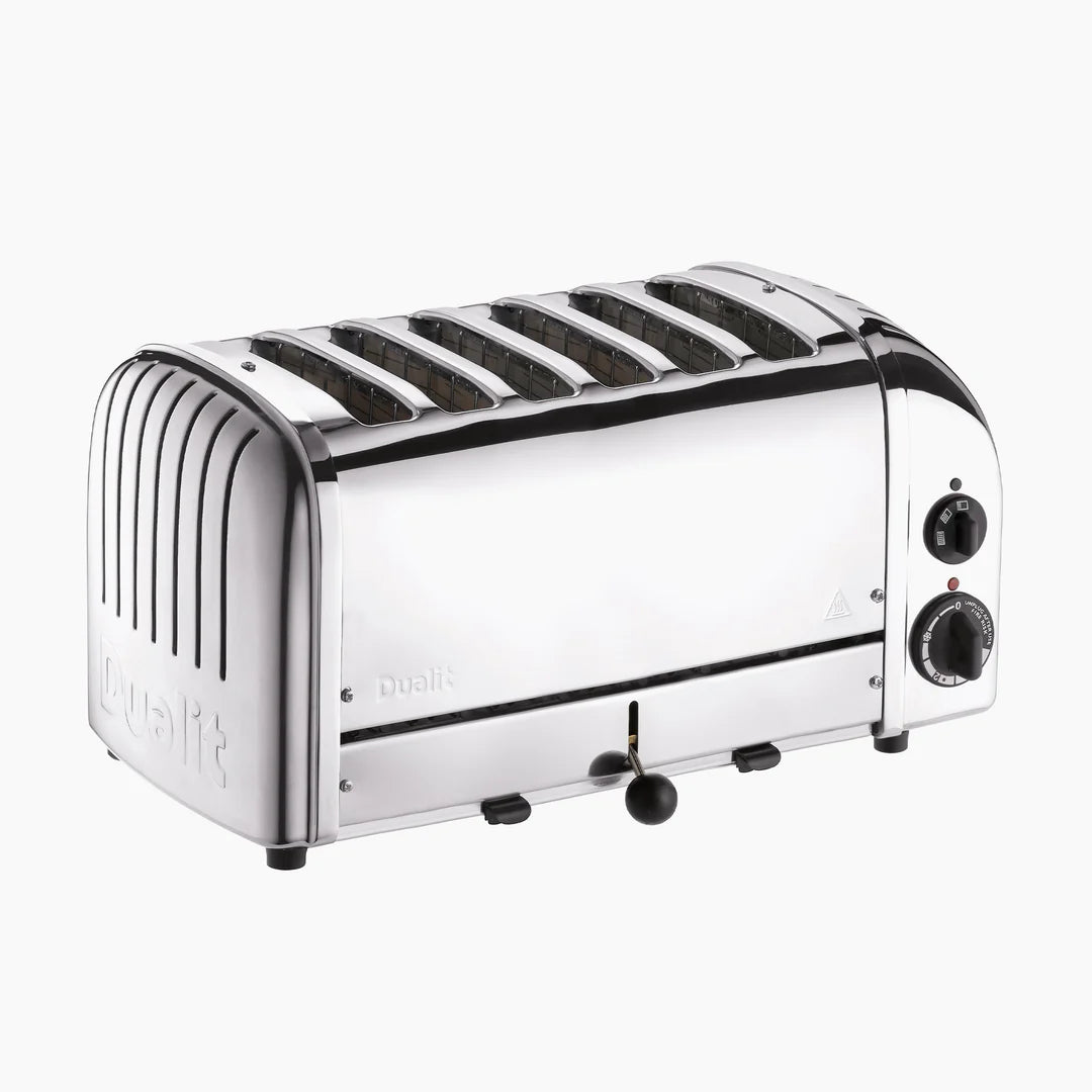 DUALIT - 6 Slice Vario Toaster - Polished Stainless Steel - 60144 - Kitchenary