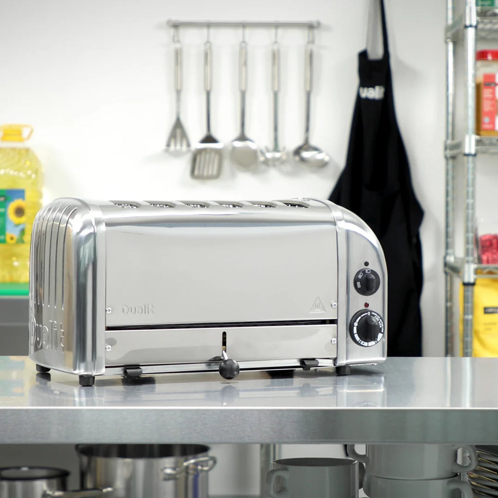 DUALIT - 6 Slice Vario Toaster - Polished Stainless Steel - 60144 - Kitchenary