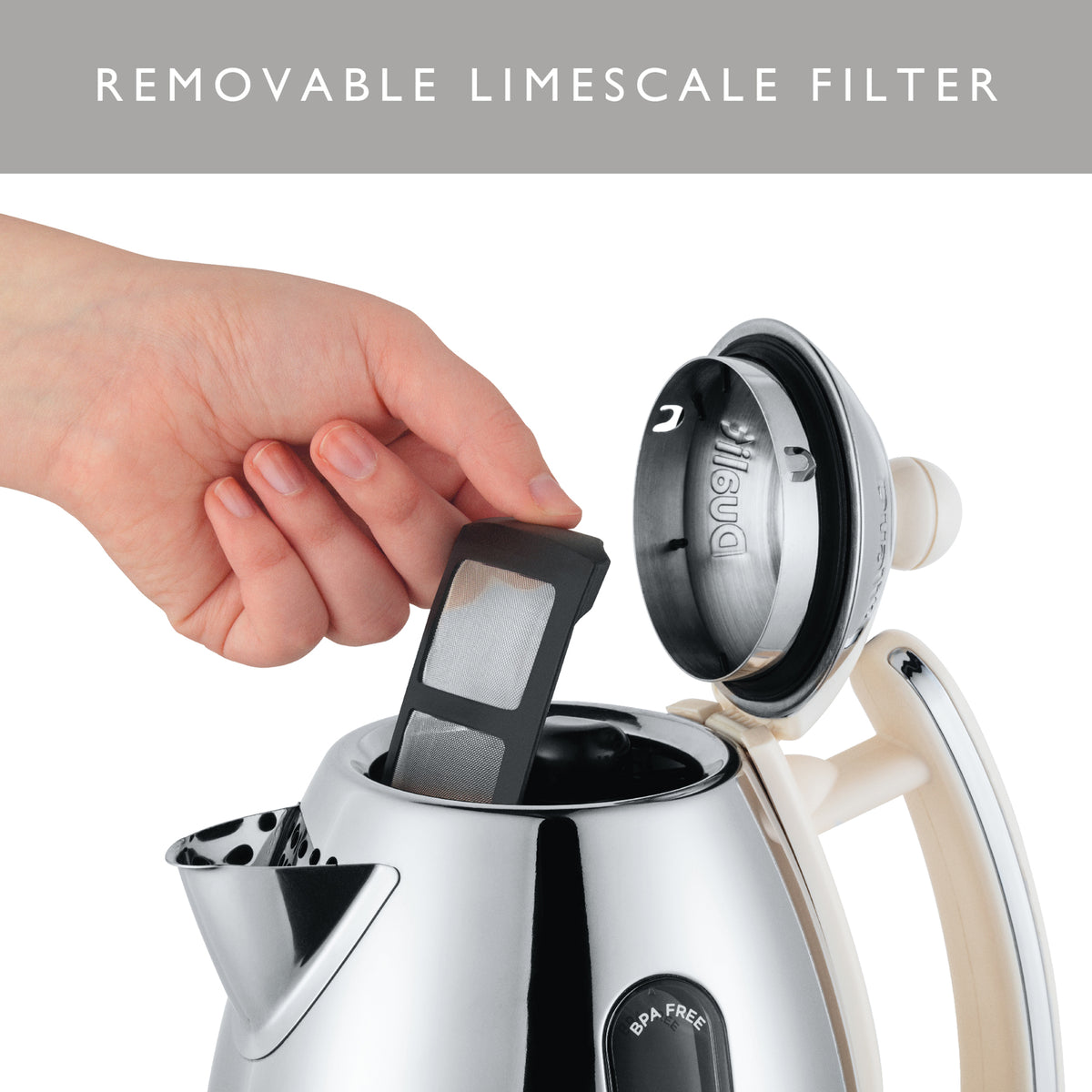 DUALIT - Lite Jug Kettle - Canvas White - 72003 - Kitchenary