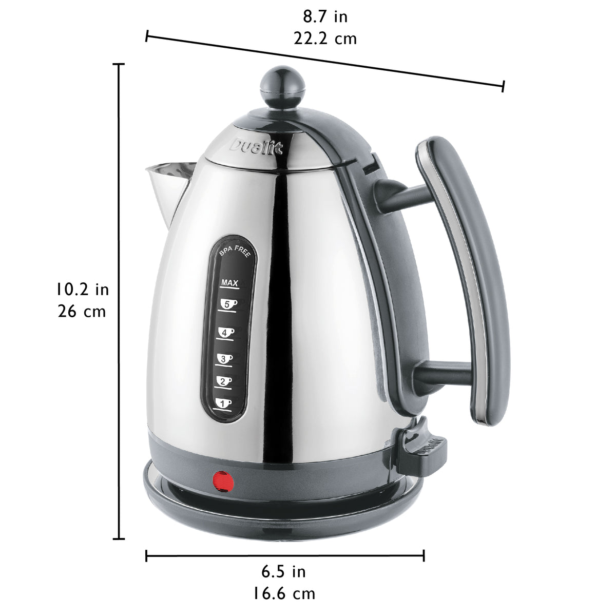 DUALIT - Lite Jug Kettle - Grey - 72006 - Kitchenary
