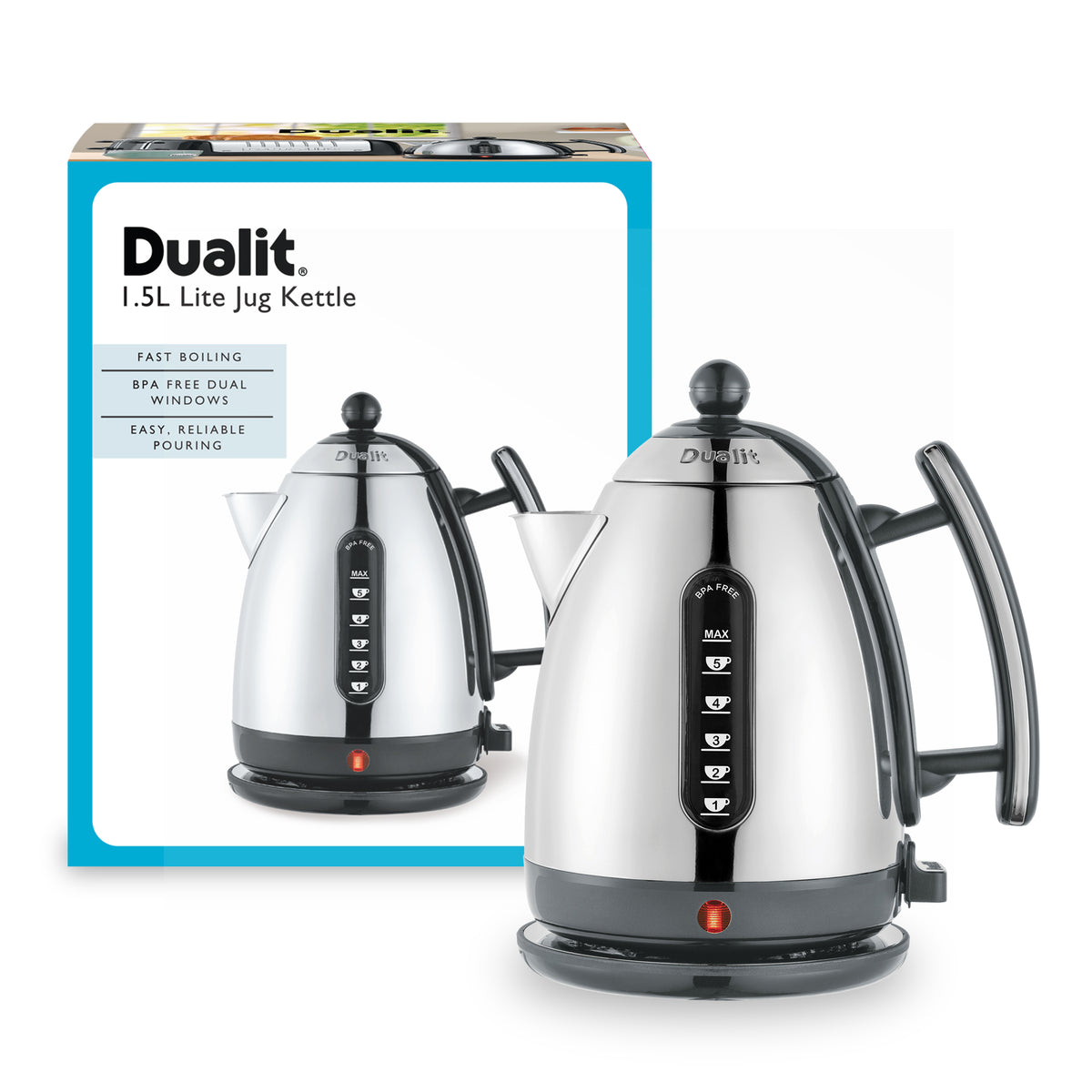 DUALIT - Lite Jug Kettle - Grey - 72006 - Kitchenary