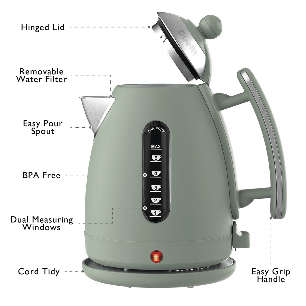 DUALIT - Lite Jug Kettle - Sage - 72008 - Kitchenary