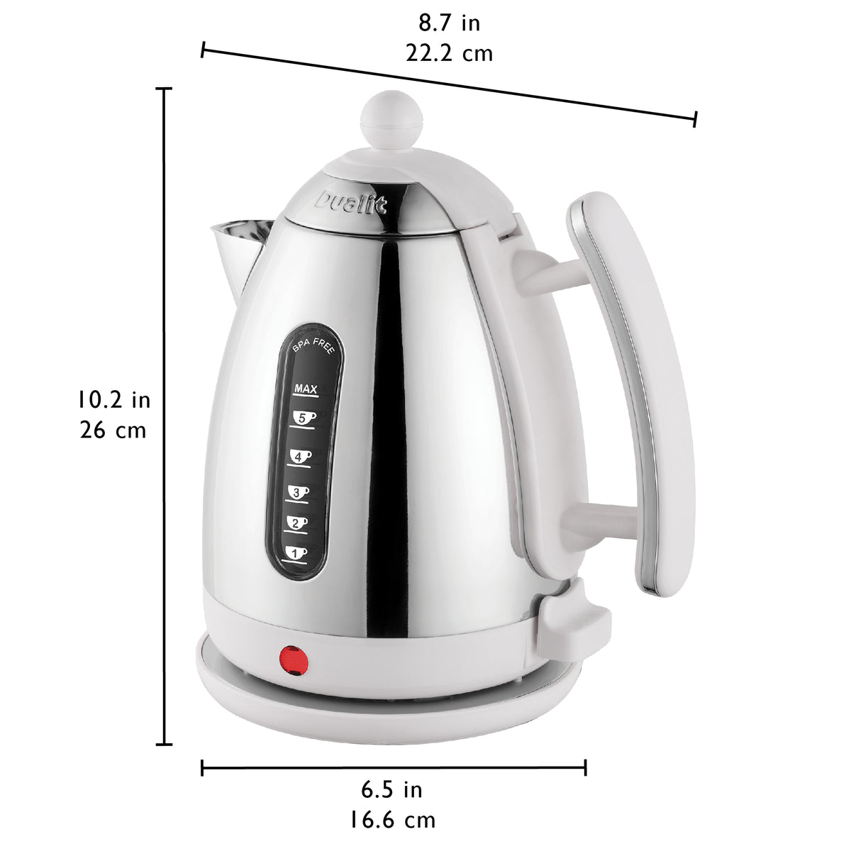 DUALIT - Lite Jug Kettle - White - 72016 - Kitchenary