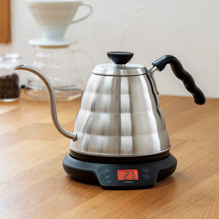 EVT-80-HSV-E - HARIO EVT-80-HSV-E Buono V60 Power Kettle with Temperature Adjustment - Kitchenary