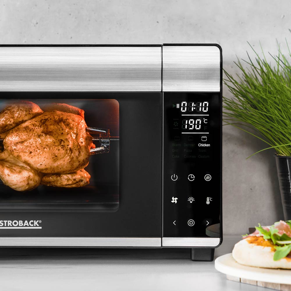GASTROBACK - Design Bistro Oven Bake & Grill - Black & Stainless Steel - 62814 - Kitchenary