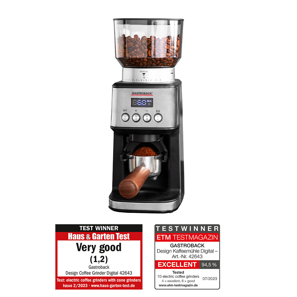 GASTROBACK - Design Coffee Grinder Digital - Stainless Steel - 62643 - Kitchenary