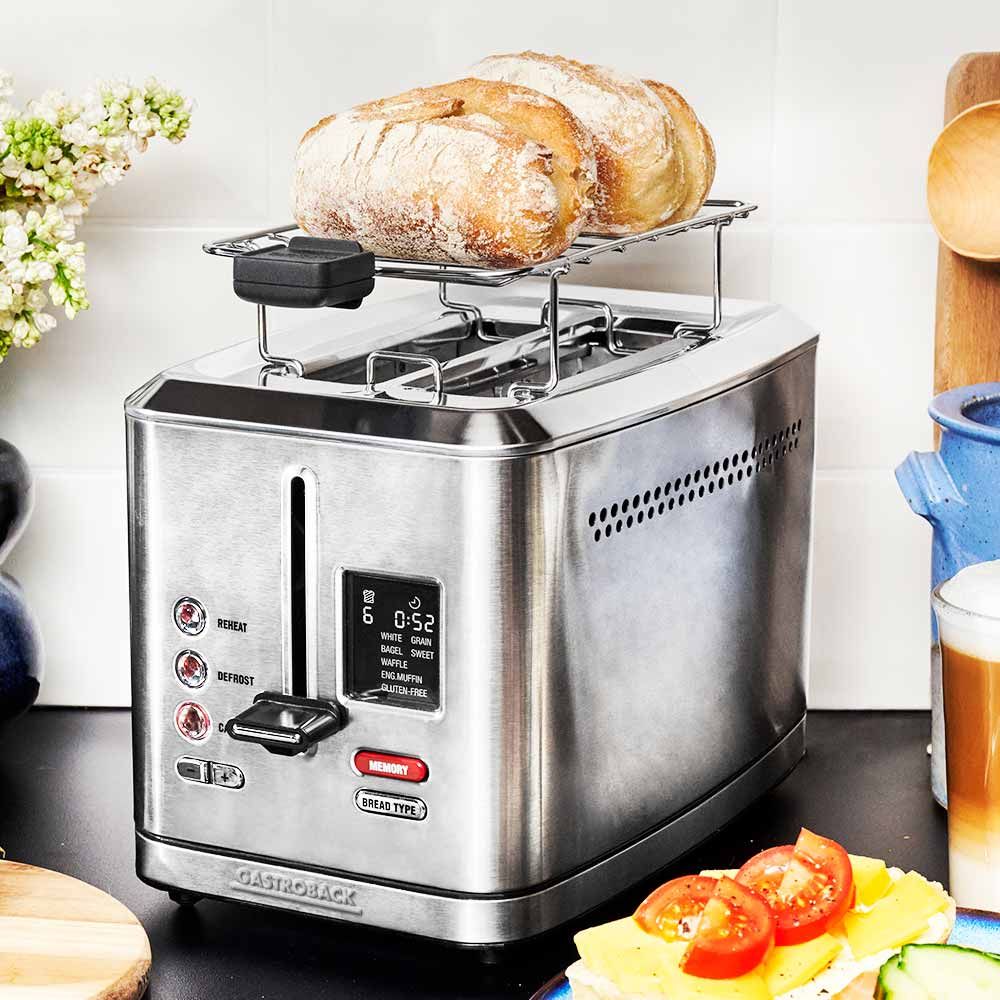 GASTROBACK - Design Digital Toaster 2 Slice - Stainless Steel - 62395 - Kitchenary