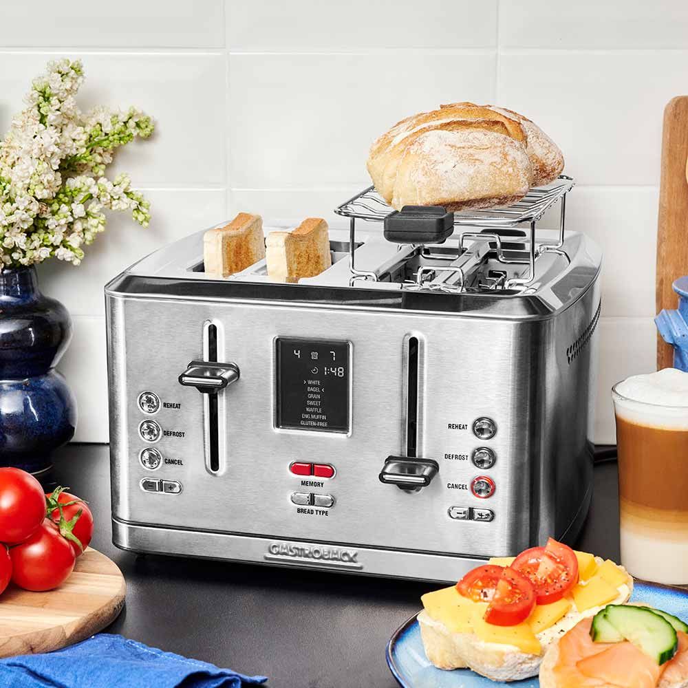 GASTROBACK - Design Digital Toaster 4 Slice - Stainless Steel - 62396 - Kitchenary