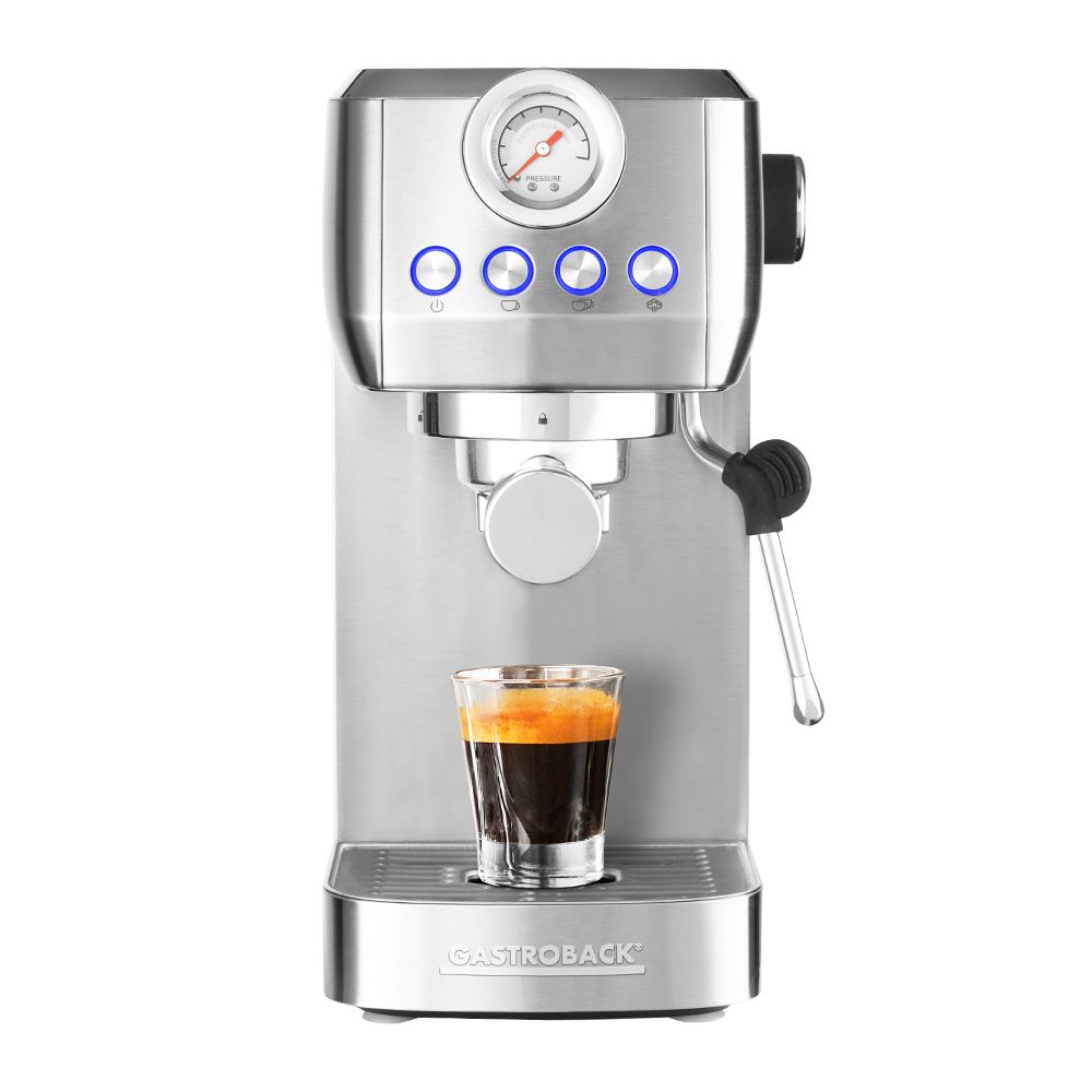 GASTROBACK - Design Espresso Piccolo Pro Coffee Machine - Silver - 62721 - Kitchenary