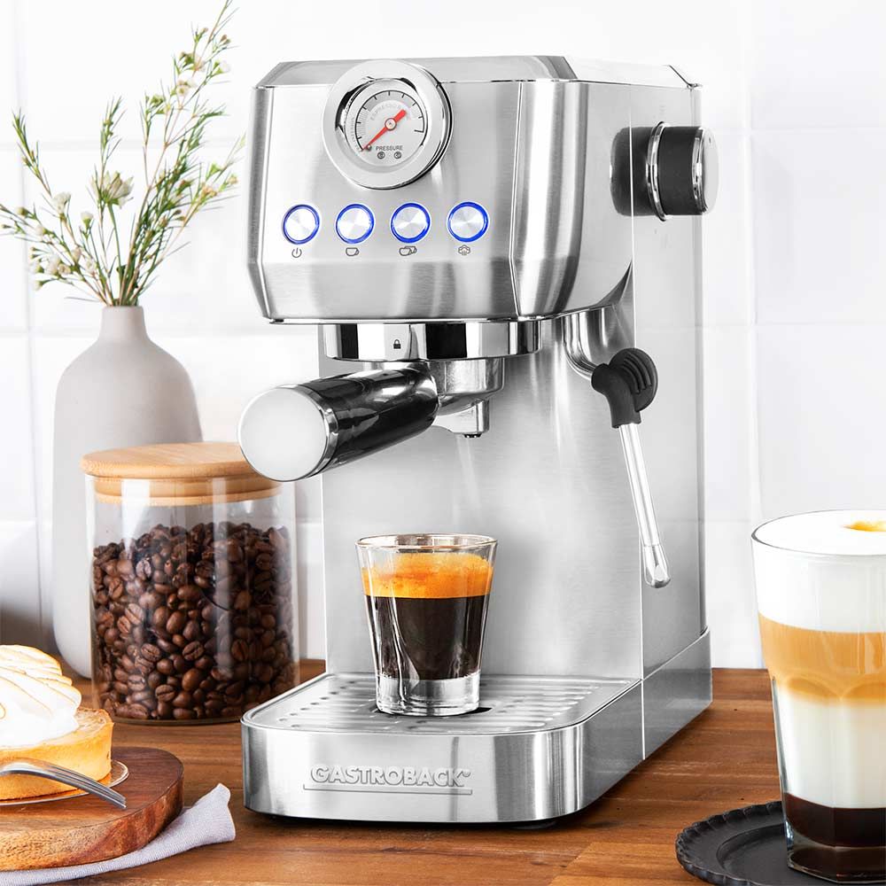 GASTROBACK - Design Espresso Piccolo Pro Coffee Machine - Silver - 62721 - Kitchenary