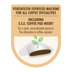 GASTROBACK - Design Espresso Piccolo Pro Coffee Machine - Silver - 62721 - Kitchenary