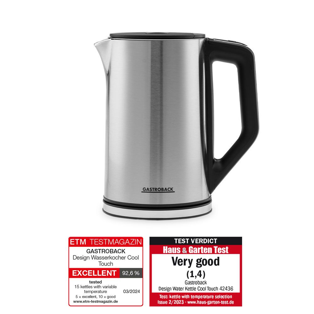 GASTROBACK - Design Kettle Cool Touch - Stainless Steel - 62436 - Kitchenary