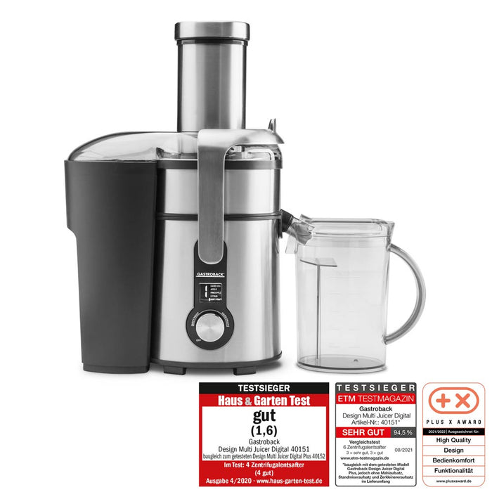 GASTROBACK - Design Multi Juicer Digital - Stainless Steel - 60151 - Kitchenary