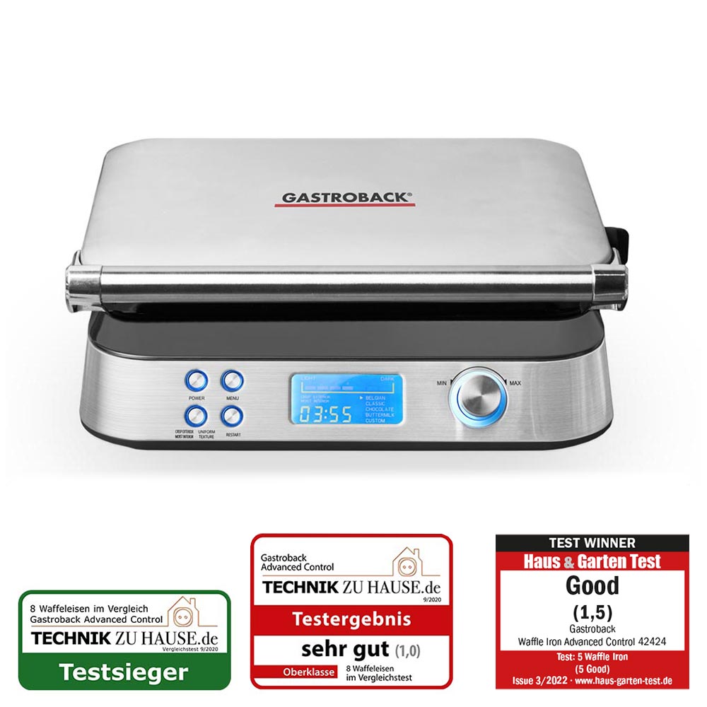 GASTROBACK - Waffle Iron Advanced Control - Stainless Steel - 62424 - Kitchenary