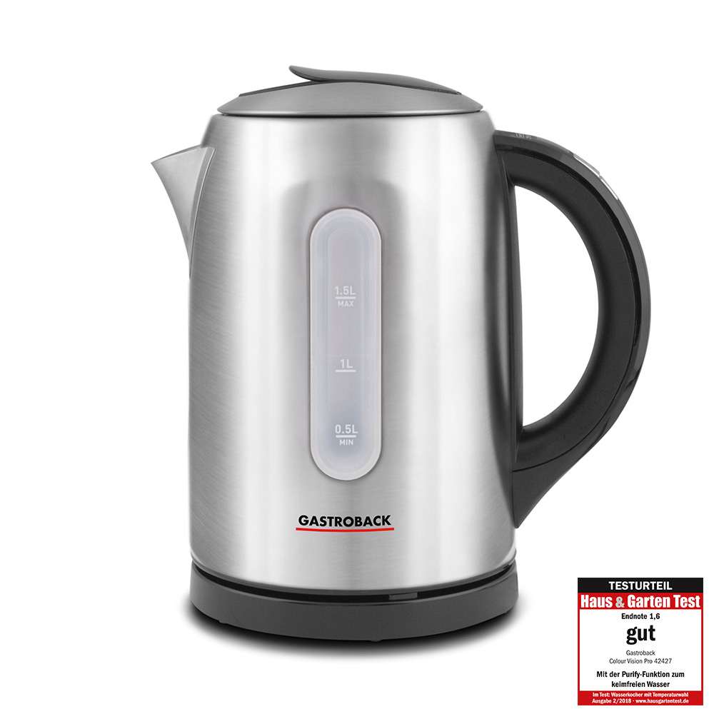 GASTROBACK - Water Kettle Colour Vision Pro - Stainless Steel - 62427 - Kitchenary