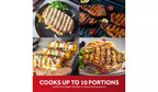 GEORGE FOREMAN - Large Variable Temperature Grill & Griddle - Black - 23450 - Kitchenary