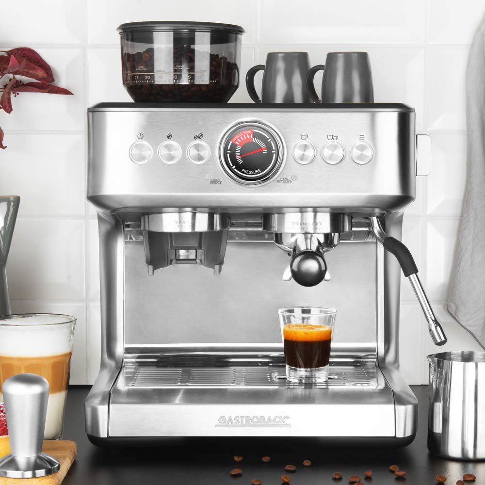 GASTROBACK - Design Espresso Advance Duo Coffee Machine - Silver - 62626 - Kitchenary