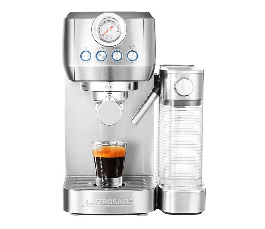 GASTROBACK - Design Espresso Piccolo Pro M Coffee Machine - Silver - 62722 - Kitchenary