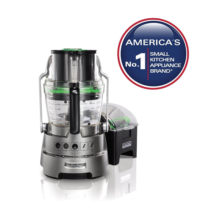 HAMILTON BEACH - 14-Cup Dicing Food Processor - Silver - 70825-SAU - Kitchenary